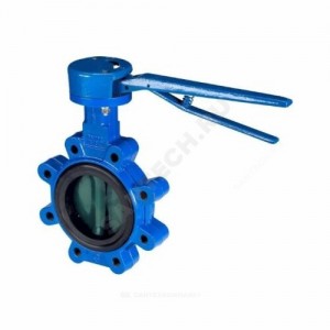 Затвор дисковый поворотный чугун VFY-LH(SYLAX) Ду 65 Ру16 с резьб проушинами с рукояткой диск чугун манжета EPDM Danfoss 065B8411