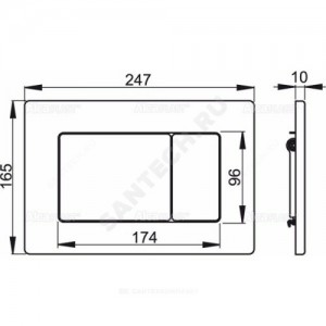 Кнопка для инсталляции Antivandal сенсор Alca Plast M279SB