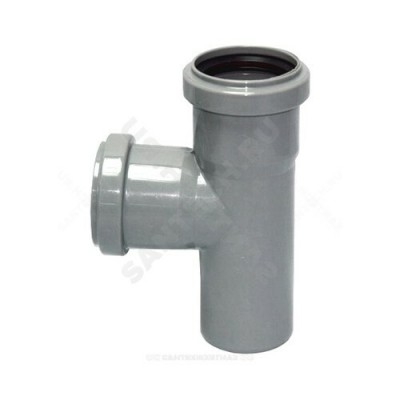 Тройник PP-H серый Дн 40х40х45гр б/нап в/к RTP (РосТурПласт) 11425