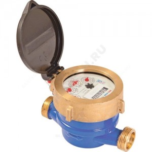 Счётчик х/в крыльчатый одноструйный Ду 20 Ру16 40С L=130мм резьба импульсный В/К ЭКО НОМ МСВО20-004