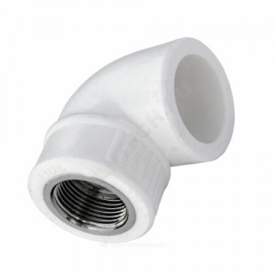 Угольник PP-R комбинированный белый ВР Дн 32х1/2"х90гр Китай