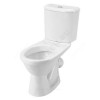 Унитаз-компакт Бореаль белый нижний подвод косой выпуск 2/реж дюропласт микролифт Santek 1.WH30.2.146