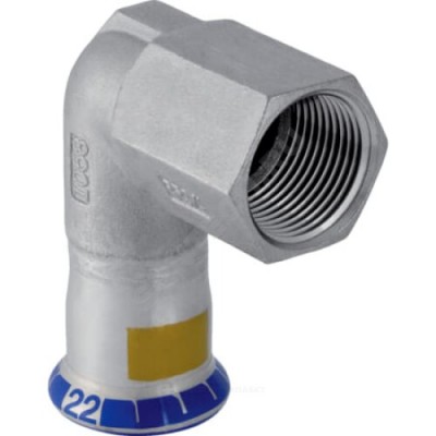 Угольник сталь нерж 90гр Дн 15х1/2" пресс/ВР для газоснабжения Mapress Geberit 34144