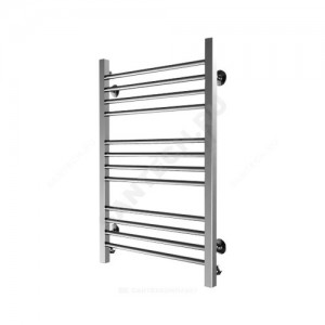 Полотенцесушитель водяной нерж сталь Лесенка Ду 25 (1") НР 600х1000мм 14П нижнее подключение в/к соединитель (1"х3/4") Богема-Люкс Элит-Металл В-38-15