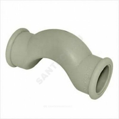 Скоба PP-R серая внутренняя пайка Дн 25 обводная с муфтами RTP (РосТурПласт) 10969