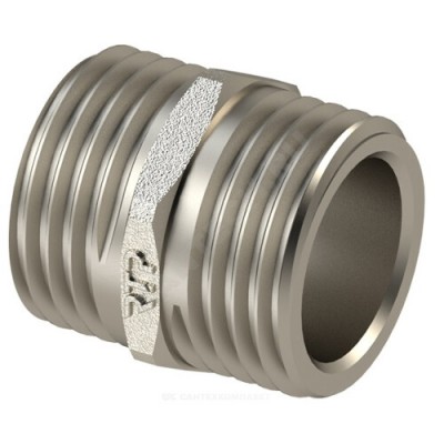 Ниппель латунь никель Ду 20 (3/4") НР RTP (РосТурПласт) 25101