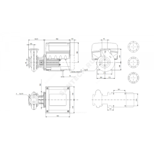 Насос консольно-моноблочный NBE40-250/255 A-F2-A-BAQE PN16 3х380-480В/50 Гц Grundfos 96539025