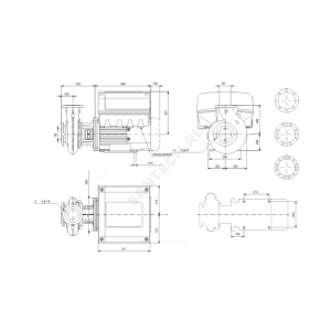 Насос консольно-моноблочный NBE50-160/167 A-F2-A-BAQE PN16 3х380-500В/50 Гц Grundfos 99103568