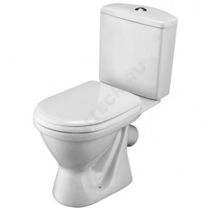 Унитаз-компакт Алькор белый нижний подвод косой выпуск 2/реж полипропилен Santek 1.WH30.2.196