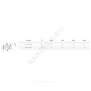 Кран шаровой латунь 11Б27фт1М Ду 20 Ру40 НР полнопроходной рычаг VALFEX VF.220.LR1.034