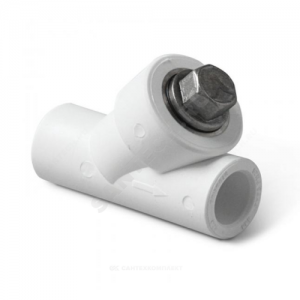 Фильтр PP-R сетчатый белый внутренняя пайка Дн 25х45гр RTP (РосТурПласт) 10840