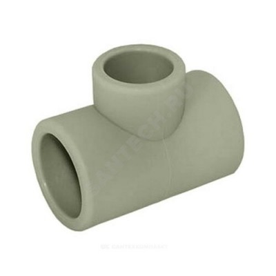 Тройник PP-R переходной серый внутренняя пайка Дн 50х40х50 VALFEX 10504050Г