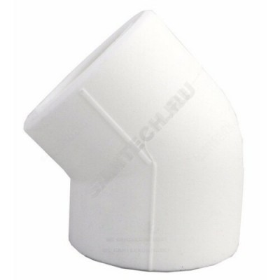Угольник PP-R белый внутренняя пайка Дн 32х45гр VALFEX 10107032
