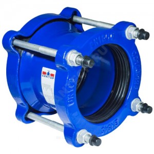 Муфта чугун соединительная Ду 125 (Дн 132-146) Ру16 L=150мм ДРК Сектор