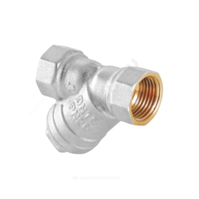 Фильтр сетчатый Y-образный латунь Ду 25 Ру16 ВР 46Б5фт1 никель VALFEX VF.192.LN0.100