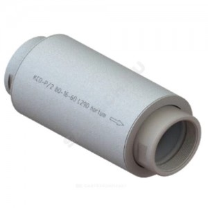 Компенсатор сильфонный осевой многослойный с кожухом с внутренним экраном КСО-P/2 Ду 100 Ру16 ВР патрубки сталь оц L=285мм Hortum 0190100-060