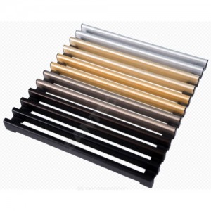 Решетка рулонная B=260мм H=15мм для скруглённых конвекторов цвет алюминий Mohlenhoff DR 15.260 RB-AL-r