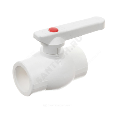 Кран PP-R шаровой белый внутренняя пайка Дн 50 VALFEX 10144050