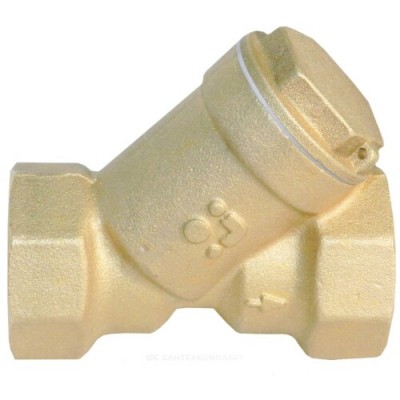 Фильтр сетчатый Y-образный латунь Ду 32 Ру25 G1 1/4" ВР БАЗ БАЗ.Ф.А50.32