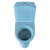 Унитаз-компакт Вест голубой нижний подвод косой выпуск 1/реж полипропилен Santeri