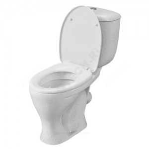 Унитаз-компакт Воротынский крап на белом нижний подвод косой выпуск 1/реж полипропилен Santeri 1.P401.7.S01.00B.F