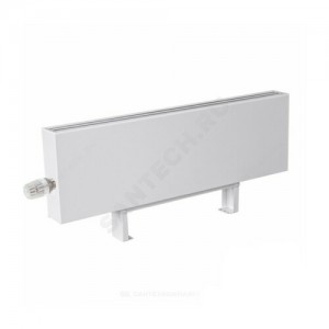 Конвектор напольный Элегант Мини 180x130x1100 3то нв двухтр с т/клапаном (угл) Heimeier, М30х1,5 и элемент термостатический ниж/п RAL 9005 (чёрный янтарь) КЗТО