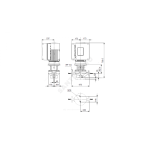 Насос ин-лайн с сухим ротором TPE 65-460/2-A-F-A-BQQE PN16 3х380-500В/50 Гц Grundfos 99113946