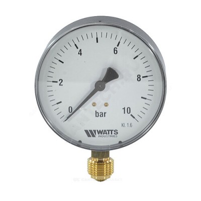 Манометр F+R250 радиальный Дк100мм 0-6 бар G1/2" Watts 10008077