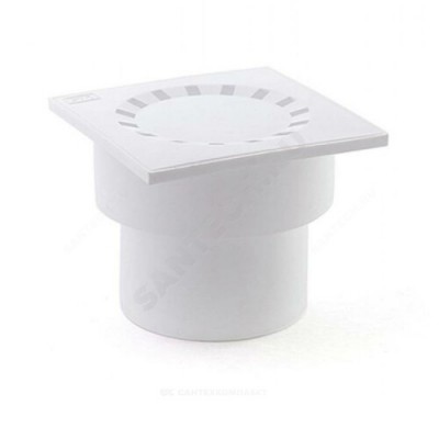 Трап нерегулируемый с гидрозатвором Дн 110 с нержавеющей решёткой 150х150мм вертикальный выпуск RTP (РосТурПласт) 11390