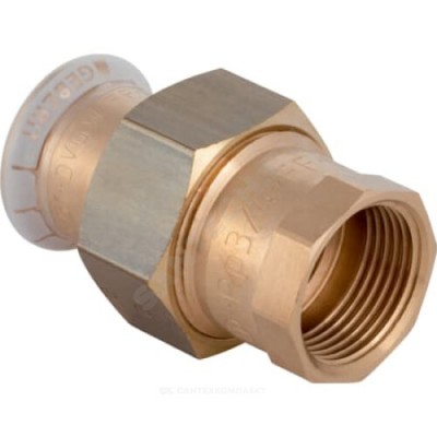 Муфта бронза разъемная Дн 12х1/2" пресс/ВР Mapress Geberit 65481