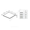 Столешница без выреза, без крепежа ADAPTO Ideal Standard U8408Fx
