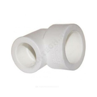 Угольник PP-R переходной белый внутренняя пайка Дн 25х20х90гр RTP (РосТурПласт) 15080