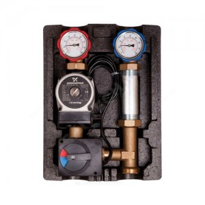 Группа насосная R001 Ду 20 левая со смешением с насосом Grundfos UPS 25/65 с автомат регулировкой Icma 93R001AESP32153