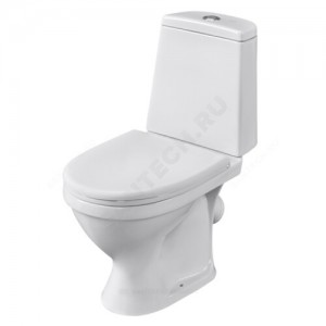 Унитаз-компакт Прайм Комфорт белый нижний подвод косой выпуск 2/реж полипропилен микролифт Santeri 1.P206.3.S00.00B.F