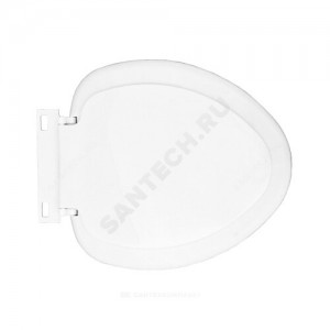 Сиденье для унитаза белое пластик исп1 овал АК-02