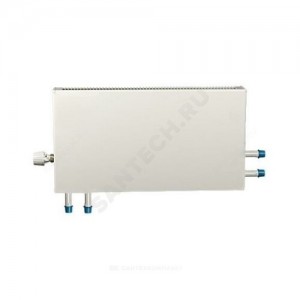 Конвектор настенный проходной "Универсал" МКСК 15 П (А08) (малой глубины) 1.573кВт двухтр с т/клапаном (угл) Danfoss 013G4203 ниж/п резьба лев Сантехпром 6900030