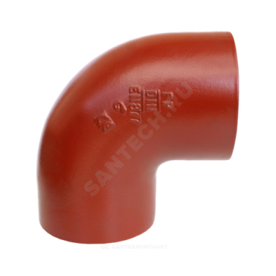 Отвод чугун SML Ду 125х88гр б/растр FP PREIS 10129