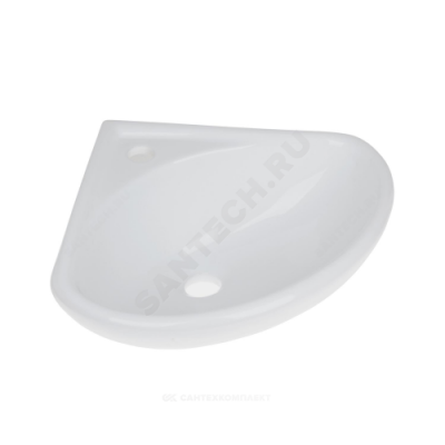 Умывальник угловой подвесной Факел 43 белый Лобненский стройфарфор