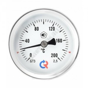 Термометр биметаллический осевой Дк63 L=64мм G1/2" 100С БТ-31.211 Росма 00000002407