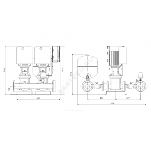 Установка повышения давления Hydro Multi-E 2 CRE20-3 Grundfos 99133098