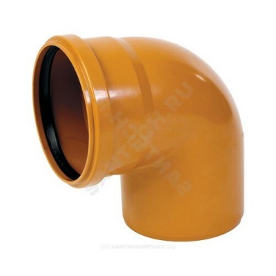 Отвод PP-B коричневый Дн 200х45гр б/нап в/к RTP (РосТурПласт) 15610