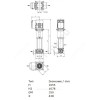 Насос многоступенчатый вертикальный HELIX VE 3602-7,5-1/16/E/KS PN16 3х400В/50 Гц Wilo 4198862