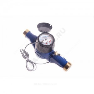 Счётчик х/в крыльчатый многоструйный Ду 15 Ру16 50С L=165мм резьба импульсный Б/К 1,5 м3/ч Пульсар М Тепловодохран