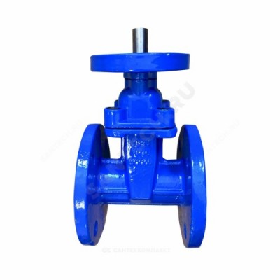 Задвижка чугун 30ч939р аналог МЗВ обрезиненный клин Ду 300 Ру16 фл под эл/привод Китай