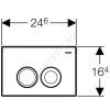 Кнопка для инсталляции Delta 21 хром глянцевый Geberit 115.125.21.1