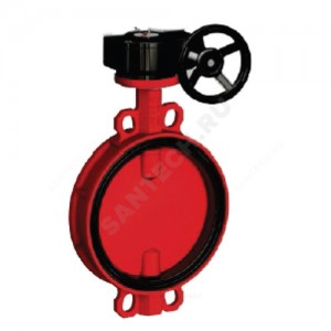 Затвор дисковый поворотный чугун VPI4448R-08EP Ду 65 Ру16 межфл с редуктором диск чугун манжета EPDM Tecofi VPI4448R-08EP0065