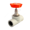 Клапан (вентиль) PP-R запорный серый внутренняя пайка Дн 25х90гр VALFEX 10146025Г