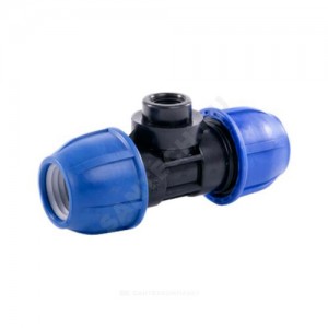 Тройник компрессионный ПЭ ВР Дн 63х1 1/2"х63 Ру10 RTP (РосТурПласт) 21878