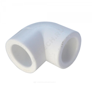 Угольник PP-R белый внутренняя пайка Дн 40х90гр RTP (РосТурПласт) 10833