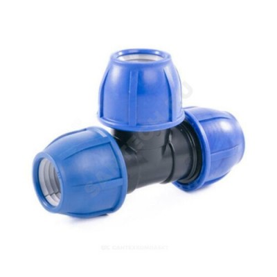 Тройник компрессионный ПЭ переходной Дн 32х25 Ру16 RTP (РосТурПласт) 11595